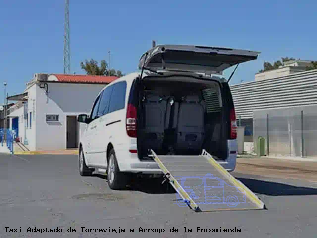 Taxi accesible de Arroyo de la Encomienda a Torrevieja